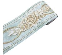 WEITINGKKK Wallpaper Borders Self Adhesive, Self-Adhesive PVC Floral Skirting Wall Border Sticker Waterproof 3D Multicolor 5m x 10.5cm(21)