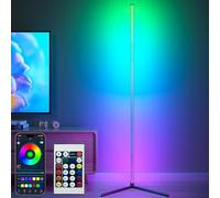WEITINX Corner Floor Lamp, Smart RGB LED Floor Lamp with App Remote Control, DIY Mode, Timer, 16 Million Colour Changing Standing Lamp, Dimmable Modern Mood Lighting for Living Room, Bedroom Decor