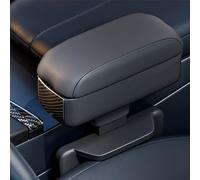 WEITOL Car Armrest Pad for Ford B-MAX C-MAX S-MAX KA Edge Mustang Explorer, Height Adjustable Center Console Arm Rest Car Arm Rest Extender Support Elbow Storage Box Car Interior Accessories,B