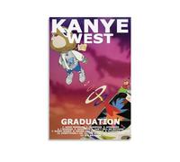 WeiTol Kanye West Graduation Music Album Cover Poster Decorative Painting Canvas Wall Posters And Art Picture Print Modern Family Bedroom Decor Posters 12x18inch(30x45cm)