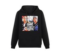 WeiToLnb Adult Hoody Michael And Dwight Straight Outta Scranton Hoodie Long-Sleeve Unisex Hoody M Black