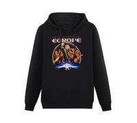 WeiToLnb Hoodie Sweatshirt Europe The Final Countdown Wings Of Tomorrow Walk The Earth Hoody Unisex Shirt Mens Hoodie XXL Black