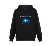 WeiToLnb Men Hoody Within Temptation Silent Force Print Hooded Black Sweater L