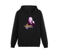 WeiToLnb Printed Hoody Hannah Montana Music Print Hooded Black Sweater M