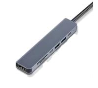 weiweitek 5/7/8/11-in-1 USB C Hub, 87W PD Charging, 4K HDMI, 3 USB 2.0, USB 3.0, VGA, Ethernet, SD/TF, Audio Port (7 in 1)