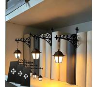 WEIWOGU Library Lantern-Decorative Bookshelf Lighting, Hanging Shelf Lamp, Antique Library Lamp, Vintage Fantasy Book Nook Lamps, Reading Nook Literary Desk Decoration for Book Lovers (3pcs)
