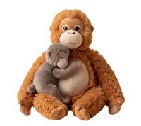 WEIWOGU Mama Punch Monkey Plush Toy, Protect Punch The Monkey, Cute Long-Armed Stuffed Animal, Super Soft That Hold You Tight, Providing A Warm Wrap-Around Embrace For Relaxation
