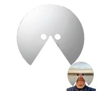 WEIWOGU Novelty Mirror Face Mask, Mirror Mask, Wearable Art Full Face Mirrors Visor, Reflective Masks for Halloween (1pcs)