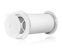 Weiworld 100 mm Passive Air Vent, Through Wall Vent Kit with Filter | Adjustable airflow · Telescopic duct · SS304 outdoor grille · No electricity required