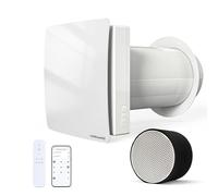 Weiworld 150mm Single Room MVHR Unit, Through Wall Heat Recovery Ventilator with Ceramic Heat Exchanger, WiFi & Remote Control, Supply & Extract Ventilation Fan for Bedroom, Living Room & Home Office