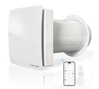Weiworld 150mm Through-Wall HEPA Air Purifier Ventilation Fan, WiFi Smart Fresh Air System, Ultra Quiet 30dB EC Motor, Supply Intake/Exhaust/Circulation for Bedroom Office