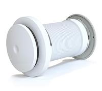 Weiworld Passive Air Vent 4 inch for Fresh Air Environment Energy Efficient Fresh Air Intake Come with Aluminium Telescopic Duct & an Exterior Stainless Steel 304 Grille (No Motor)