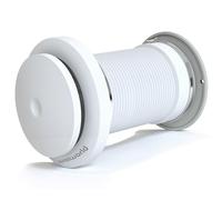 Weiworld Passive Air Vent 4 inch for Fresh Air Environment Energy Efficient Fresh Air Intake Vent with Aluminium Telescopic Duct & Exterior Stainless Steel 304 Grille (No Motor)