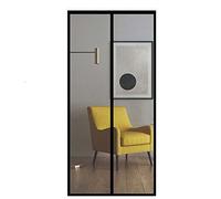 WEIWU Magnetic Fly Screen Door Custom Sizes Anti-Tearing Fiberglass Mesh Anti Mosquito Anti Mosquito Curtain Auto Closer for Villas, Houses, Front Doors, Back Doors, Black