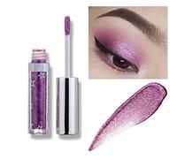 Weixinbuy 12 Colors Liquid Eyeshadow Glitter Metallic Eyeshadow Shining Shimmer Glitter Highly Pigmented Liquid Eyeliner Waterproof Long Lasting(105#Dare)