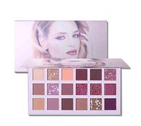 weixinbuy Magic Eye Shadow Palette 18 Color Matte Pigment Glitter Shimmer Eye Shadow Makeup - Nude Brown Peachy Pink Velvet Texture Easy to Mix Long Lasting Palette