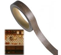 Weixing 18mm x 10m Self-Adhesive Wood Grain Edge Banding Tape, No-Iron Melamine Edging Strip for Kitchen Worktop Cabinet Furniture Desk Shelves Panels DIY Restoration（ Tea palm wood splicing ）