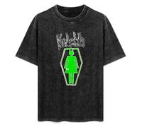 Weixiu Murderdolls Joey Jordison People Hate ME Double Sided Horror Metal Black Printed Mens Top Tee T-Shirt Black S