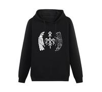 Weixiu WARDRUNA - KVITRAVN (Organic TS) Hoody Sweatshirts Black XL