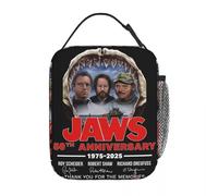 WEIXNCXCJ 50th Anniversary Jaws 1975 Insulated Lunch Bag for Picnic Vintage 90s Movie Food Container Portable Cooler Thermal Lunch Boxes