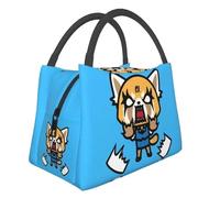 WEIXNCXCJ Aggretsuko Aggressive Retsuko Insulated Lunch Bags for Women Portable Japan Anime Cooler Thermal Tote Beach Camping Travel