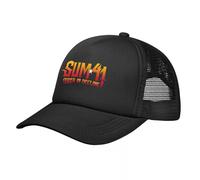 WEIXNCXCJ Baseball Cap Fashion Mesh Baseball caps with Punk Music Band Unisex Fashion Sun hat Adjustable Sports Cap Summer Trucker Hats Sum 41 Unisex