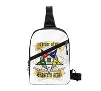 WEIXNCXCJ Custom Casual Oes Order Of The Eastern Stars Sling Bags for Travel Hiking Men's Chest Crossbody Backpack Shoulder Daypack
