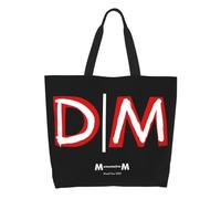 WEIXNCXCJ Custom Funny Print Electronic Rock Depeche Cool Mode Tote Shopping Bag Washable Canvas Shoulder Shopper Handbag