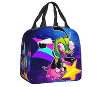 WEIXNCXCJ Custom I-Invaders Z-Zims Funny Characters Anime Thermal Insulated Lunch Bag Portable Lunch Container for School Office Food Box