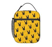 WEIXNCXCJ Custom Rabbit Bad B-Bunny Insulated Lunch Bag for Outdoor Picnic Food Rock Band Leakproof Thermal Cooler Bento Box Children