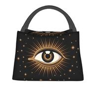 WEIXNCXCJ Evil Eye Insulated Lunch Tote Bag for Women All Seeing Eye Art Resuable Cooler Thermal Food Lunch Box Work Travel