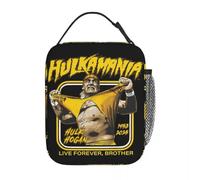 WEIXNCXCJ Hukamania Live Forever 1953-2025 Hulk Hogan Insulated Lunch Bag for Office Food Storage Bag Portable Thermal Cooler Lunch Box
