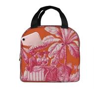 WEIXNCXCJ Insulated Lunch Bags Monochrome Landscape Sketching Fashion Thermal Bag Lunch Container Leakproof Tote Lunch Box