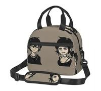 WEIXNCXCJ Large Insulated Lunch Box with Adjustable Shoulder Strap The Coffin of Andy and Leyley Portraits Lunch Container Cooler Thermal