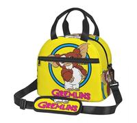 WEIXNCXCJ Large Lunch Boxes with Adjustable Shoulder Strap Vintage Gremlins Gizmo Mogwai Accessories Horror Lunch Food Box Cooler Thermal