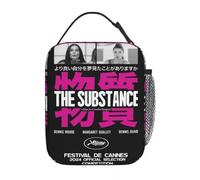 WEIXNCXCJ Lunch Box The Substance Vintage Japan Style Accessories Horror Movie Lunch Container Y2K Cooler Thermal Bento Box for School