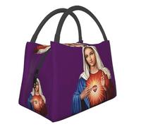WEIXNCXCJ Mary Our Lady of Perpetual Help Mother God Resuable Lunch Box Women Multifunction Christianity Virgin Bag