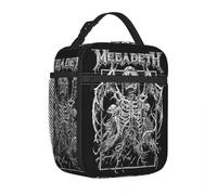 WEIXNCXCJ Megadeths Rock Band Vic Rising Insulated Lunch Bags Food Container Portable Cooler Thermal Lunch Box for Work