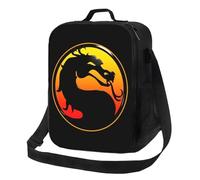 WEIXNCXCJ Mortal Kombat Logo Thermal Insulated Lunch Bag Fighting Game Sub Zero Scorpion Portable Container for Office Outdoor Box