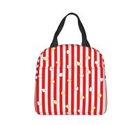 WEIXNCXCJ Movie Theater Buttered Popcorn Insulated Lunch Bag High Capacity Meal Container Cooler Bag Tote Lunch Box Beach Travel Girl Boy
