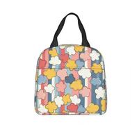 WEIXNCXCJ Movie Theater Buttered Popcorn Insulated Lunch Bag Portable Reusable Thermal Bag Lunch Box Tote Office Travel Bento Pouch