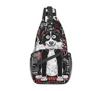 WEIXNCXCJ Mr Pickles Tv Crossbody Sling Bag Small Chest Bag Adult Dog Evil Satan Shoulder Backpack Daypack Hiking Outdoor Travel Satchel