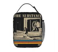 WEIXNCXCJ Retro The Substance Horror Movie Insulated Lunch Bag Storage Food Box Portable Thermal Cooler Lunch Boxes for Work