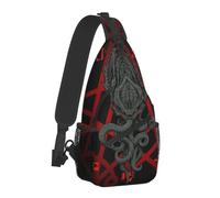 WEIXNCXCJ Rise Of Cthulhu Crossbody Chest Bags The Call of Cthulhu Pockets Travel Pack Messenger Sports Teens Shoulder Bag Unisex