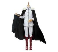 Weixu Anime Bungou Stray Dogs Fyodor D Cosplay Costume White Uniform Suit with Cloak for Men Halloween Outfits M