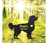 WEIYALIY Custom Cavalier King Charles Spaniel Memorial Stake, Dog Name Sign, Pet Grave Marker, Sympathy Sign, Outdoor Grave Plaque, Dog Lover Gift, Pet Memorial Plaque, Headstone