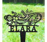 WEIYALIY Custom Lizard Loss Gift, Lizard Memorial Stake, Lizard Name Sign, Remembrance Stake, Garden Decor, Lawn Sign, Pet Tribute, Lizard Lover Gift, Pet Memorial Plaque, Headstone