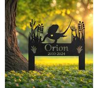 WEIYALIY Personalised Bearded Dragon Memorial Garden Stake, Custom Pet Lizard Grave Marker, Outdoor Reptile Loss Tribute, Forever Loved Lizard Gift, Pet Memorial Plaques, Pet Tombstone