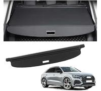 WeiYH Car Retractable Rear Trunk Parcel Shelf for Audi RS Q8 SUV 2020, Rear Boot Cargo Cover Curtain Shield, boot load luggage cover blind