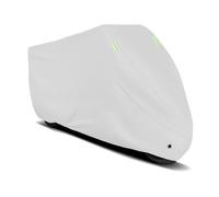 WeiYH Motorcycle Cover for Ducati Monster 1200 S 2022, Oxford Fabric Cover with Lock Holes, Breathable Waterproof UV Indoor Outdoor Protection,Silver/D